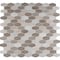 Msi Bellagio Blend Elongated Hexagon SAMPLE Honed Marble Mesh-Mounted Mosaic Tile ZOR-MD-0464-SAM - alternate 2